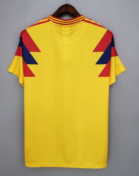 Colombia 1990 World Cup home shirt yellow