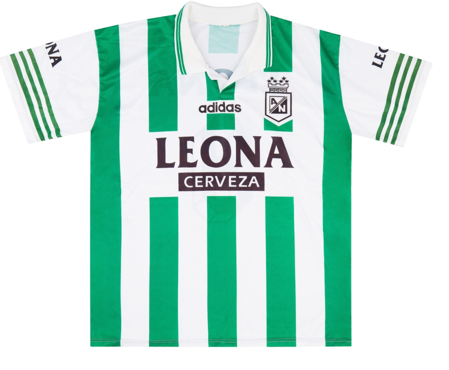 Nacional Athletico 1996-1997 football shirt home leona Cerveza