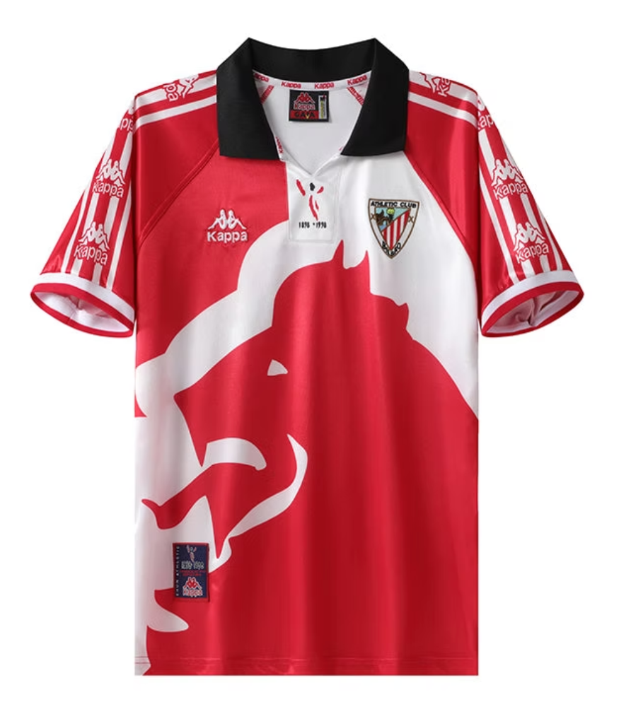 Bilbao 1997-1998 home football shirt Centenary