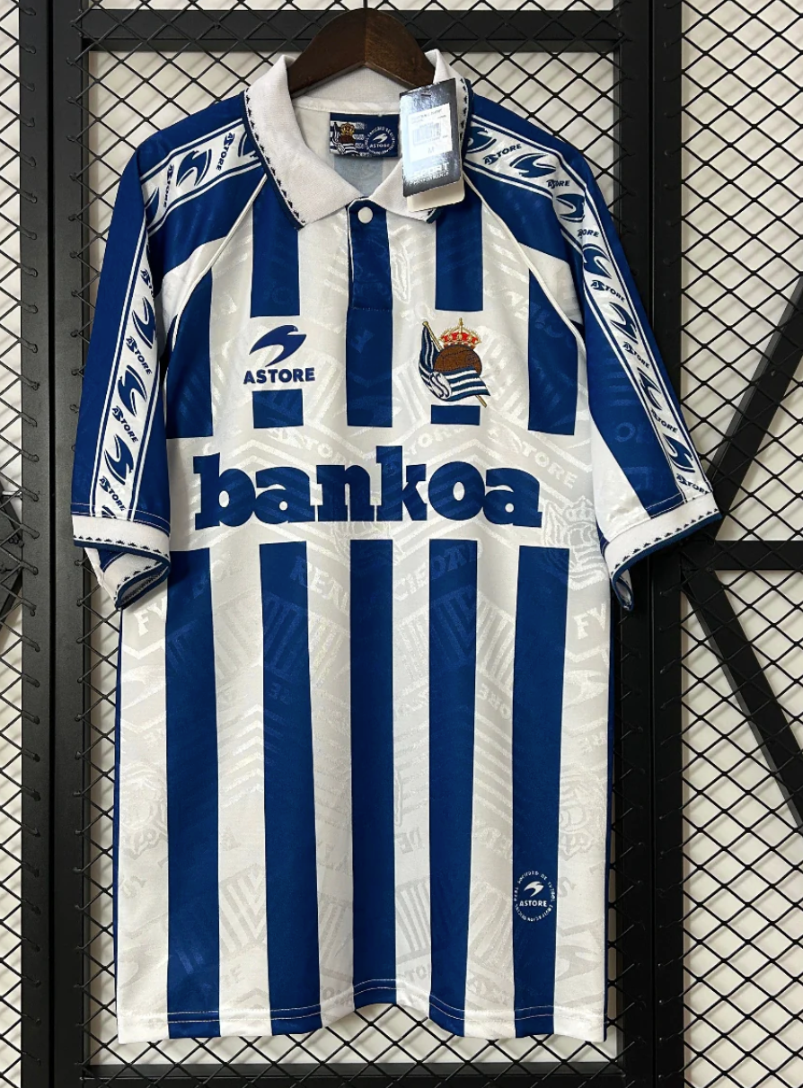Real Sociedad 1994-1995 home football shirt Bankoa